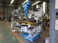 Fräsmaschine 5 Achsen 220V/380V Manuelle Vertikal- & Horizontal-Revolverfräsmaschine Dro Universal-Metallfräsmaschine