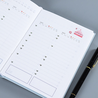 Carnet de notes Dairy Journals, agenda spirale, planificateur de vie 365 jours, impression de logo personnalisé, vente en gros OEM pour cadeaux d'entreprise et de bureau