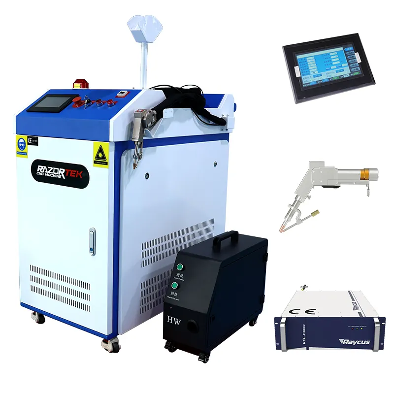 Soudeuse laser à fibre portable 1500w 3 en 1 machine de soudage laser 3000w