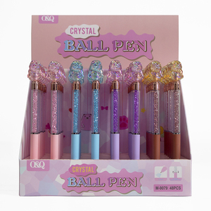 O & Q Khuyến Mại Sang Trọng Nhựa Long Lanh Bút Phim Hoạt Hình Nàng Tiên Cá Ưa Thích Bóng Bút 0.7Mm Màu Xanh Biểu Tượng Tùy Chỉnh Văn Phòng & Trường Văn Phòng Phẩm - Product Image 2