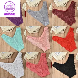 mix designs mix colors size M very cheap lace bikini brief panty underwear for Women