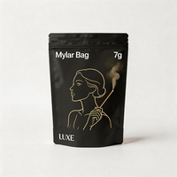 Sachet d'emballage alimentaire refermable personnalisé en Mylar avec fermeture éclair, pochette colorée en aluminium anti-odeur pour café, salades, gâteaux, produits numériques