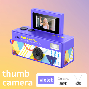 Yeni Çevirmeli Ekranlı Taşınabilir Mini Başparmak Dijital Graffiti Kamera 1080P HD Küçük Retro Anahtarlık Cep Kamerası Dış Mekan Seyahat Çalışması İçin - Product Image 3