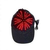 Casco per Terapia della Luce LED Ricaricabile USB da 30W, Portatile, con Bande di Onde 660nm/850nm/940nm per il Sollievo dal Dolore Mirato sulla Testa, Uso Domestico, in Tessuto