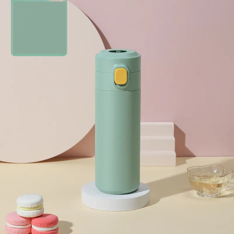 HongTai botol air Digital untuk bayi, peralatan minum Labu vakum dengan tampilan LED, botol air untuk susu bubuk bayi