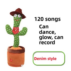 La vendita calda di giocattoli Cactus illuminazione a LED <span class=keywords><strong>canterà</strong></span> e ballerà divertenti regali per bambini più lingue OEM/ODM novità e Gag giocattoli di peluche - Product Image 6