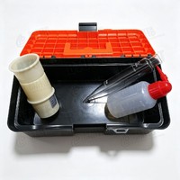 Kit de Prueba de Contenido de Arena con Estuche Portátil - Determinador de Contenido de Arena en Fluidos de Perforación de 0-20%, Estándar API