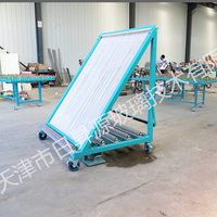 Support de chariot à harpe en verre pour support de stockage de verre isolé