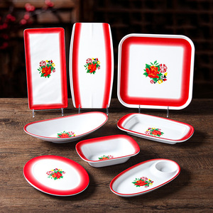 <b>Melamine</b> Tableware Set Small Soup <b>Bowls</b> Round Imitation Porcelain Rice <b>Bowls</b> Hotel Food Daily Use - Product Image 3