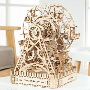 3D Puzzle in legno per adulti, kit di artigianato meccanico fai da te per bambini, ruota panoramica di HappinessBrain rompicapo per ragazzi e ragazze