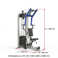 Machine à Rameuse Assise Commerciale à Charge de Poids – Équipement de Musculation Robuste pour la Salle de Sport, Exercices Dos et Poitrine, Pile de Poids de 160 kg
