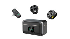 Nouveau microphone cravate à condensateur omnidirectionnel sans fil 2,4 G SX21 de haute qualité, avec lumières LED RVB, réduction de bruit, type C - Product Image 6