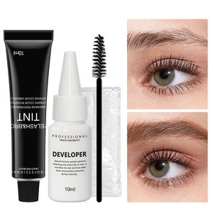 Tinte de Henna Vegano Personalizado con Logotipo, Color Marrón Híbrido para Pestañas y Cejas, Kit de Tinte de Pigmento de Henna para Cejas y Pestañas de Larga Duración - Product Image 2