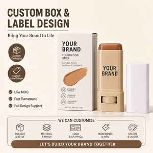 Fond de Teint en Stick Hydratant et Matifiant à Changement de Couleur, Contrôle du Sébum, Faible MOQ, Fabricant Professionnel, Logo Personnalisé, Halal, Effet Rosé - Product Image 2