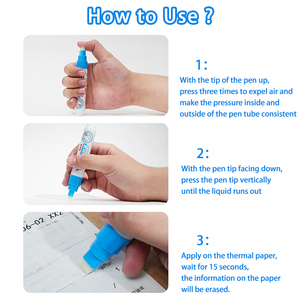 Borrador de papel térmico Borrado rápido Papel sensible al calor Eliminación de escritura a mano Corrección Liqui para proteger Pravicy - Product Image 4