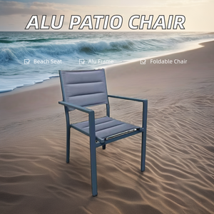 Vente à Chaud <span class=keywords><strong>Chaise</strong></span> de Patio Extérieur en Aluminium au Design Moderne pour Hôtels Écoles Parcs Camping avec Enfants pour Jardins - Product Image 4