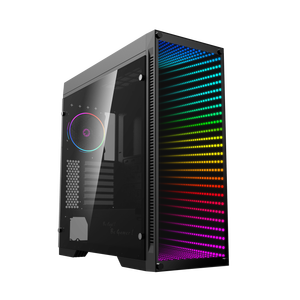 Boîtier d'ordinateur de jeu GameMax Full Tower Infinity ARGB Light en verre trempé pour ordinateur de bureau, expérience visuelle améliorée - Product Image 1