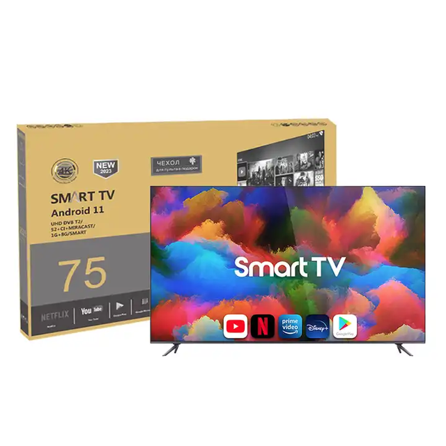 Hot Selling Manufacturer 4k UHD Smart Tv 85 75 65 55 43 32 Inch Led Television