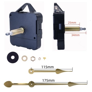 Chất lượng tốt 34mm trục dài mô-men xoắn cao I trục móc áo nhựa Cơ chế đồng hồ với 7 inch hoặc 10 inch Spade kim - Product Image 4