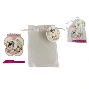 Ensemble bloc-notes et stylo Party Love, 8,5x9,5 cm, 40 feuilles, cadeau pour la première communion des filles - Product Image 2