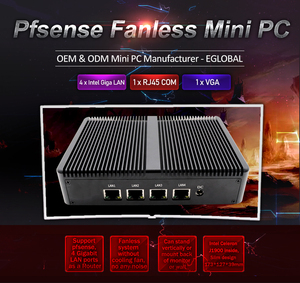 Top Dijual 4 * LAN Pfsense Firewall Aes-Ni Mini <span class=keywords><strong>PC</strong></span> Quad Core Architekt J1900 Router dengan 4G modul Wake-On LAN PXE, RTC - Product Image 2