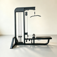 Machine de musculation multifonctionnelle à charges guidées pour tirage haut-bas, poulie latérale et rameur, équipement d'entraînement du dos pour club de fitness