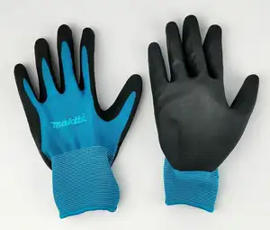 YULAN DN107 Nitrile Coated Safety Work Gloves 13 Gauge Seamless Knit Glove Breathable Micro-Foam Coated Gloves