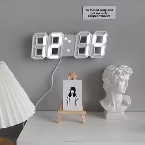 <span class=keywords><strong>Réveil</strong></span> numérique 3D LED, horloge murale <span class=keywords><strong>de</strong></span> bureau, électronique contemporaine <span class=keywords><strong>haut</strong></span> <span class=keywords><strong>de</strong></span> <span class=keywords><strong>gamme</strong></span> avec affichage <span class=keywords><strong>de</strong></span> la température et charge USB - Product Image 5