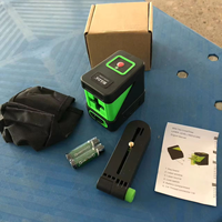 Tingkat Laser 2-Line 5V presisi tinggi, instrumen pelevelan ubin dinding luar dan dalam ruangan, eksklusif lintas batas