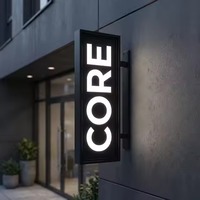 Lettres personnalisées en acrylique massif et acier inoxydable découpées au laser, avec éclairage LED, pour décoration murale, publicité, maison, mariage, fête, ou comme panneau nominatif.