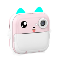 Kamera Selfie Anak 800Mah Terbaru, Kamera Instan Mini Printer, Perekam Video dengan Permainan Seru