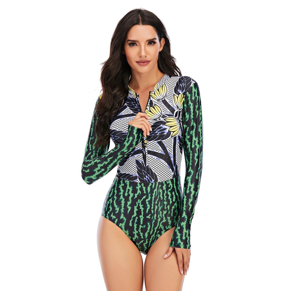 Новый европейский и американский костюм для серфинга без рукавов, женский купальник, цветной облегающий сексуальный купальник с прострочкой, купальные костюмы 2020