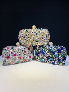 Fashion Colorful Rhinestone Evening Bag, Shiny Luxury <b>Clutch</b> for <b>Wedding</b> Party Dress - Product Image 6