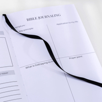 Journal de prière A5 à couverture rigide relié en tissu de lin avec logo personnalisé pour planificateur chrétien cahier d'étude biblique