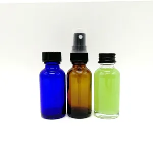 Customized Colorful 1oz Small Glass Bottles For liquid Cold Beverage Juice Oil In Stock Xuzhou Supplier