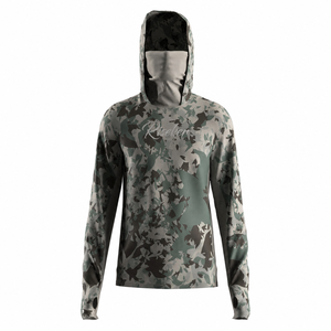 Kaos Berburu Memancing Ash Camo All-in-One Protection Gaiter Hoodie Ringan Pria Anti UV Bernapas - Product Image 1