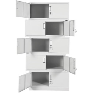 Armoire de classement métallique verrouillable à 5 sections pour l'organisation des documents - Product Image 2