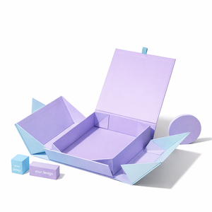 Premium <b>foldable</b> magnetic skincare <b>box</b> for lotion essence cream packaging and high end beauty gift presentation - Product Image 1