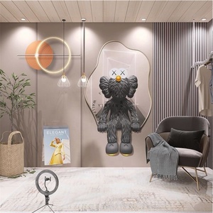 Papier peint personnalisé pour boutique de vêtements tendance pour hommes, célébrité <span class=keywords><strong>d</strong></span>'Internet - Product Image 1
