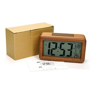 KH-WC079 Digitale Wekker Houten Grote Led Smart <span class=keywords><strong>Sensor</strong></span> Nachtlampje Met Snooze/Datum/Temperatuur/12/24Hr Schakelbare - Product Image 6