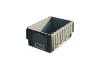 600*400*280mm gris caisses de stockage en plastique empilables conteneur empilable pour l'emballage mobile et la boîte de stockage logistique