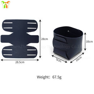 Cestino Portapenne e Portagioie a Forma di Gatto in Pelle PU con Manico, Organizzatore da Scrivania Pieghevole Portatile Rosa e Nero - Product Image 6