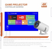 X10 Plus 3D Projecteur intelligent portable sans fil Wi-Fi/BT Nouveau projecteur de jeu Mini batterie Résolution maximale 4K pour un usage domestique