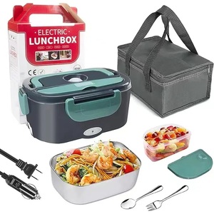 Multifunctional 304 stainless steel electric lunch box Travel home mini electronic heating lunch box self-heating lunch box
