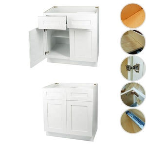 Armoires de cuisine américaines en bois massif, prêtes à assembler, directement de l'usine, avec quincaillerie - Product Image 6