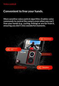 Sj30 Sports Action Camera Dual Camera 8k Ultra Night Shooting 251 Inch Screen Dash <strong>Cam</strong> For Outdoor - Product Image 3