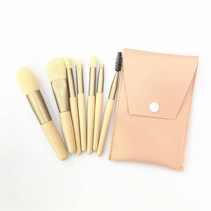Conjunto de pincéis de maquiagem profissional 7pcs rosa conjunto de pincéis de maquiagem bonito portátil mini conjunto de pincéis de maquiagem - Product Image 5