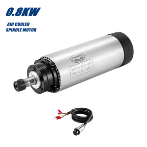 Moteur de broche CNC refroidi par air Zhong Hua Jiang 0.8KW ER11 65mm 110V/220V – Vente directe usine – Machine de perçage CNC de haute qualité - Product Image 1