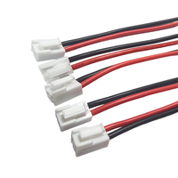 Professional Custom 2.0/2.54/3.96mm Pitch VH XH PH Terminal Connector Wire Harness 2 Pin Red Black Tin Plated Copper Jacket PVC