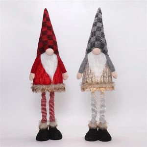 Adorables Gnomos Navideños Luminosos, Pareja de 2 Piezas, Grandes, 82 cm, Decoración de Peluche para el Suelo, para el Invierno - Product Image 2